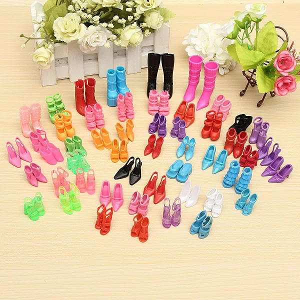 Wholesale 60 Pairs Trendy Mix Assorted Doll Shoes Multiple Styles Heels