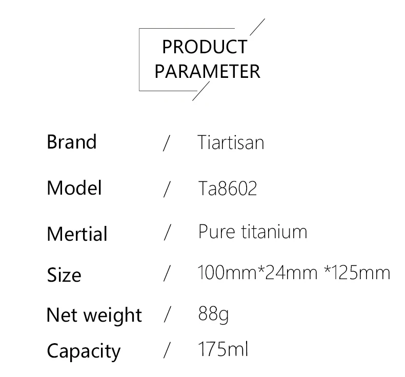 Tiartisan, титановая Мини фляжка, походная бутылка для вина, портативная бутылка для виски, спирта, бутылка для напитков, уличный винный горшок, посуда для напитков, кружка