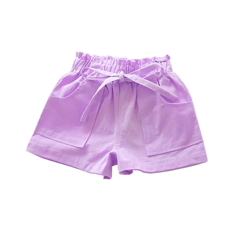 2018 летние девушки Штаны шорты новая летняя детская мягкие удобные хлопковые шорты для маленьких девочек модные спортивные Штаны