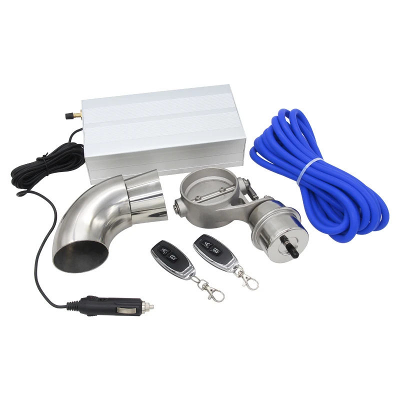 2.5" 63mm Vaccum Control Exhaust Valve/Cutout Set with Vacuum Pump With