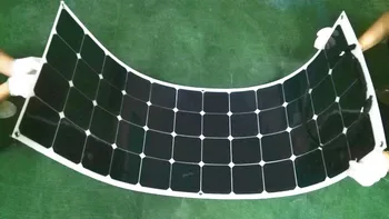 

NEW 100W flexible PV solar panel 12V solar cell/module/system RV/car/boat battery charger LED Sunpower light kit