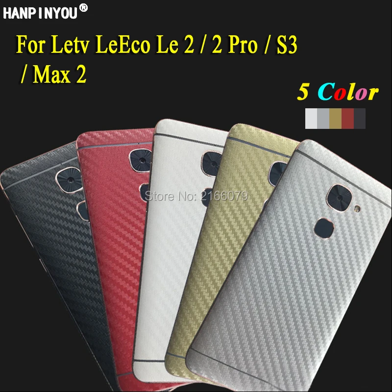 

For Letv LeEco Le 2/ 2 Pro / S3 / Max 2 360 Degree Full Cover Front Back Decal Skin 3D Carbon Fiber Phone Protective Sticker