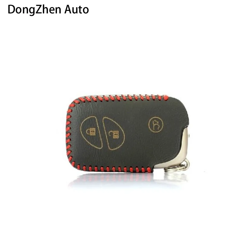 

3 Button car key covers Leather auto Protecting key cases cover bag with Ring Fit For LEXUS RX270 350 ES300 LX GX CT200