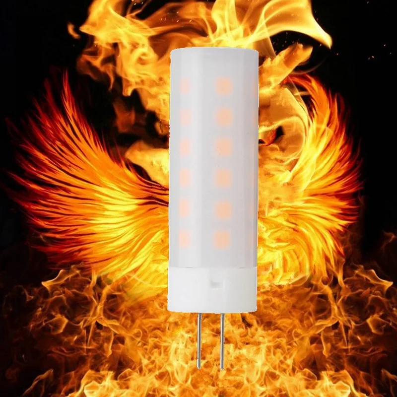 

Best Price LED Lamp Bulb G4 Flame Effect Flickering Burning Firing LED Corn light Bulb 12V Home Decoration Replace Halogen Lamp