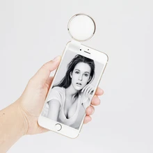 ET Selfie светодиодный светильник для камеры перезаряжаемый кольцевой светильник для селфи с зеркалом и 7 Светильник цвета 3 уровня яркости объектив для смартфонов