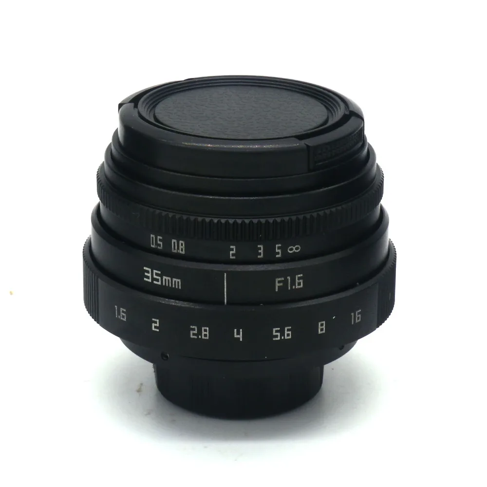 Фуцзянь 35 мм f1.6 C крепление CCTV объектив камеры II+ C крепление переходное кольцо+ макро для Canon EOSM беззеркальная