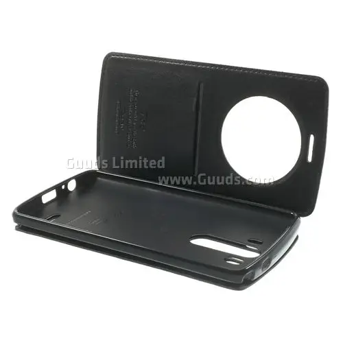 Roar Korea Noble Quick Circle Leather Flip Cover for LG G3 D850 D855 LS990 - Black