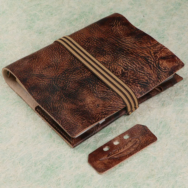

Leather journal sketchbook notebook diary leather notebook a5 loose-leaf business high-end retro handmade color leather diary