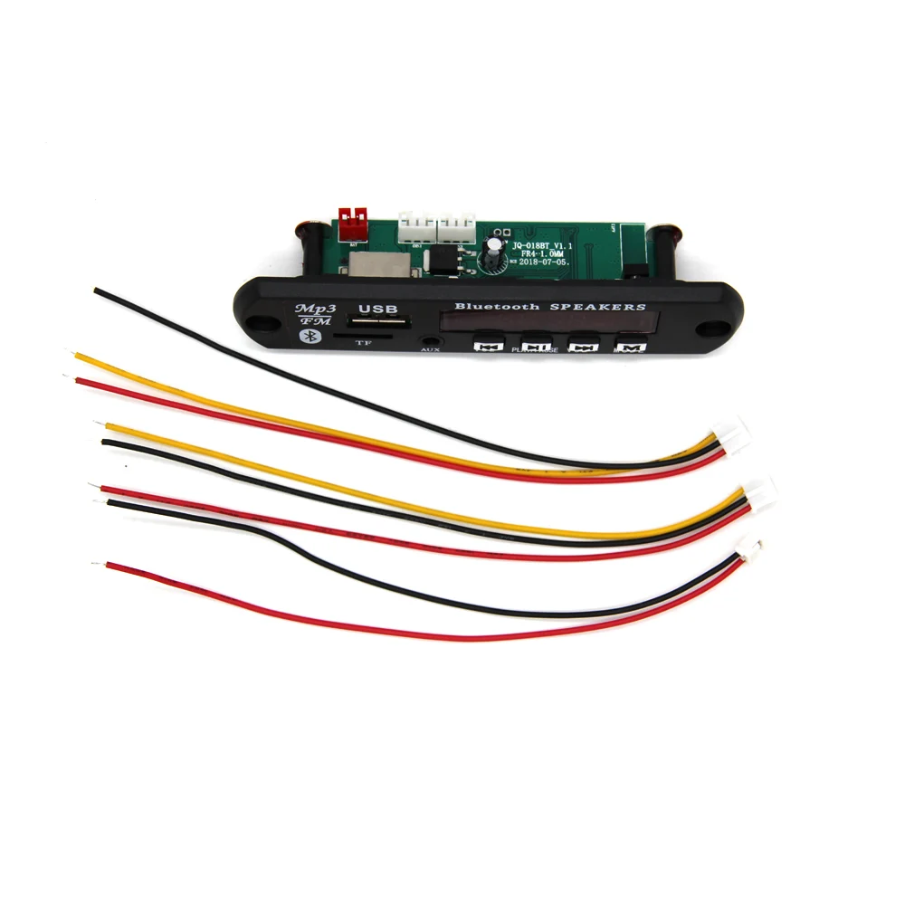 

Bluetooth Wireless 12V MP3 Decoder Board Remote Control Player FM AUX TF card Usb 2.0 SD Module 3.5 mm For Iphone Samsung