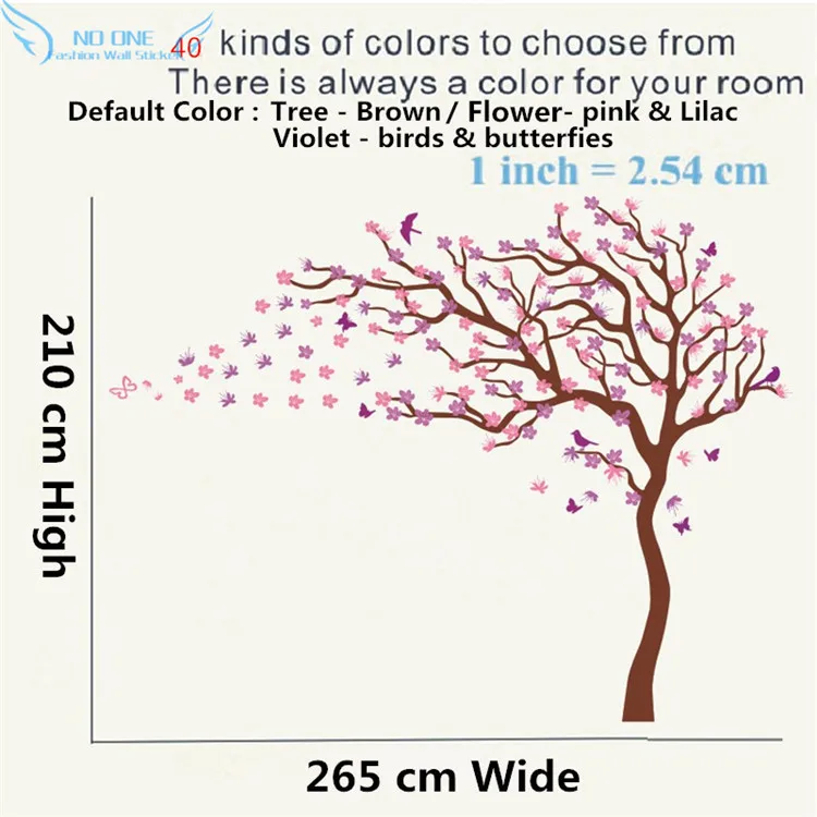 Декор для детской стены с деревом-птицы и цветы и стикер на стену с бабочками, украшение для дома-Наклейки на стены для детской спальни