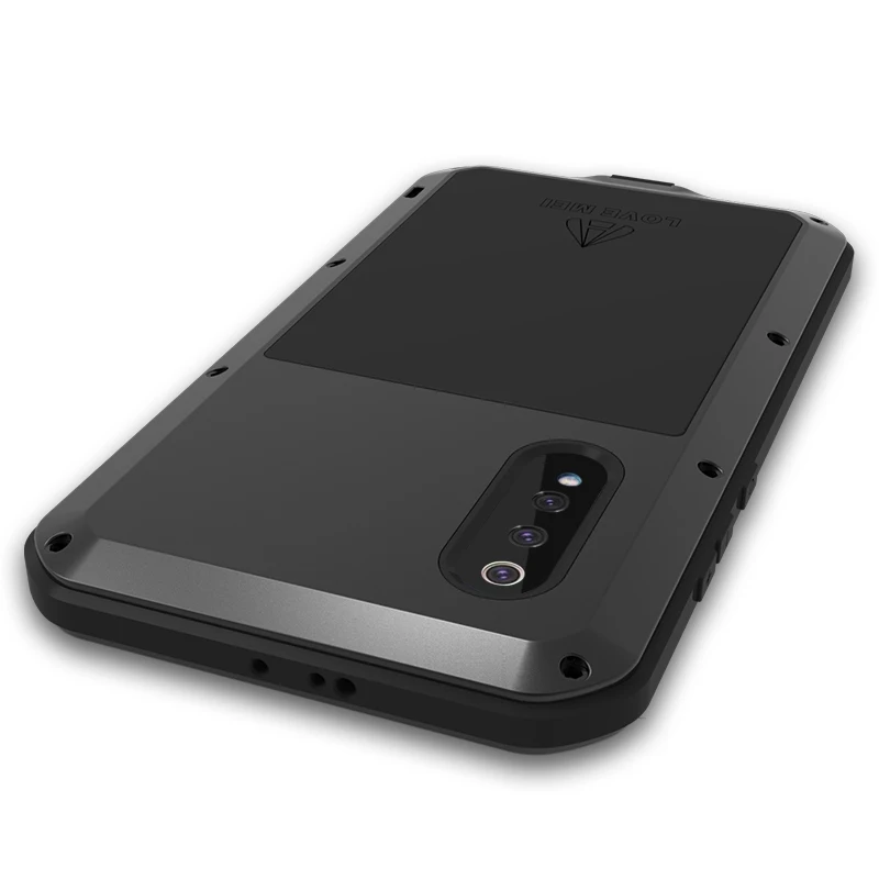 Металлический ударопрочный чехол Gorilla Glass для Xiaomi Mi 9 Mi9 LOVE MEI Life водонепроницаемый