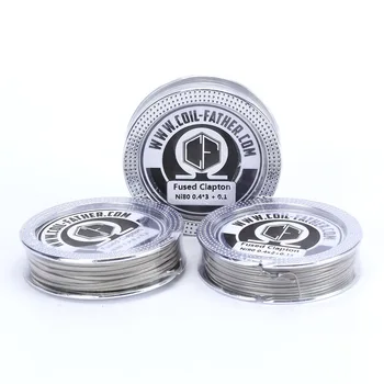 

Coil Father Newest 1 Box Fused Clapton Ni80 A1 SS316 Wire 5m/roll Heating Wires RDA RTA Electronic Cigarette Diy Atomizer