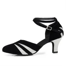 Черные, золотые атласные туфли для латинских танцев на высоком каблуке женские бальные туфли для танцев современные танцевальные туфли для сальсы для девочек 5 см 8 см