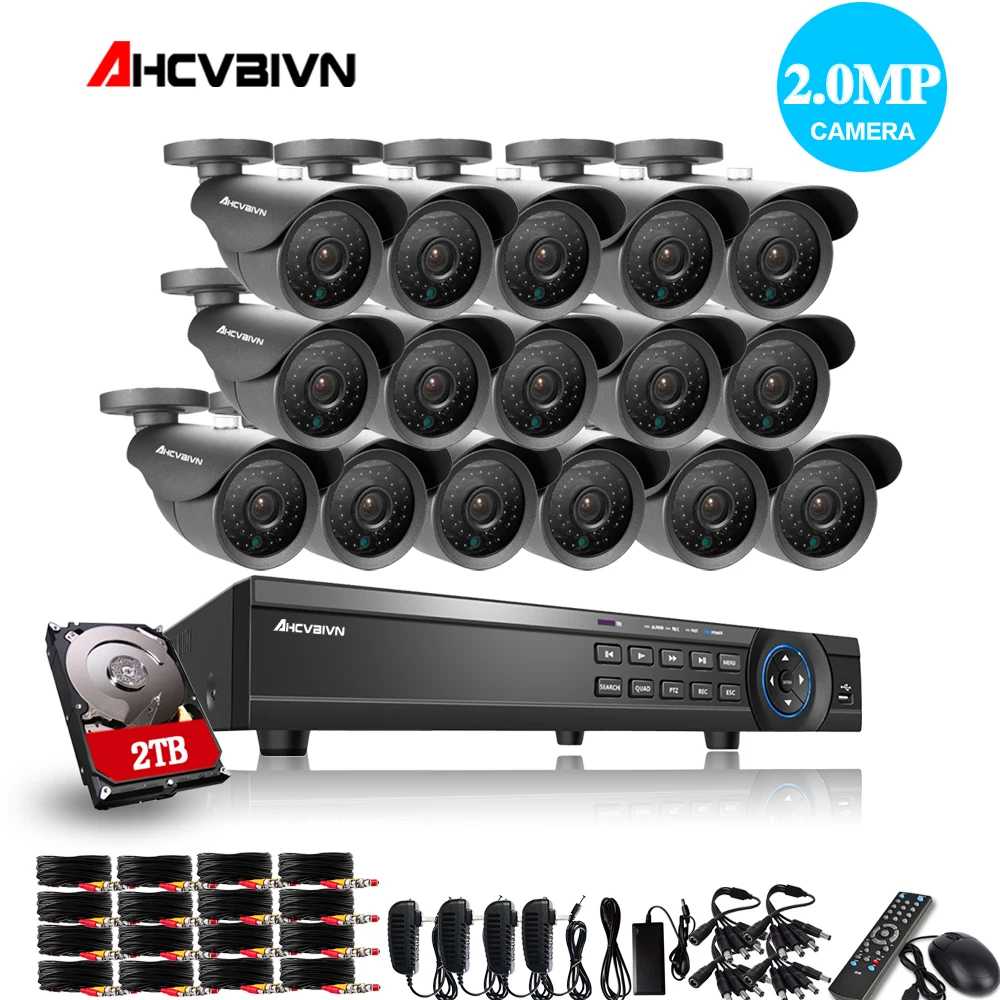 Система видеонаблюдения AHCVBIVN 16 каналов 1080P DVR|Система наблюдения| |