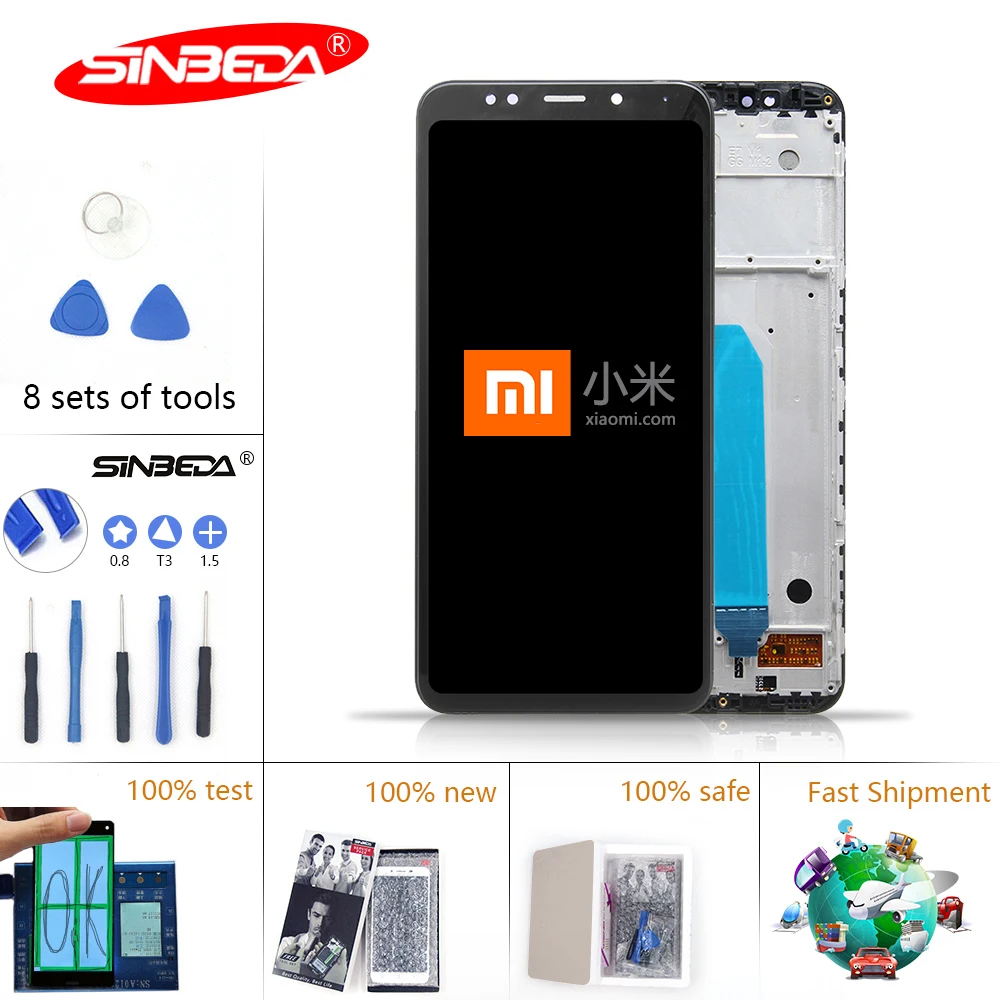 

5.99"Original For XIAOMI Mi 6X LCD Display Touch Screen with Frame Digitizer For XIAOMI Mi 6X Display For XIAOMI Mi A2 LCD Scren