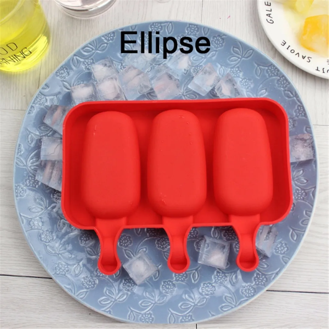 JX-LCLYL Ice Cream Mould Frozen Pan Ice Pop Mold Tray  W/ 20Pcs Sticks & Silicone Cover