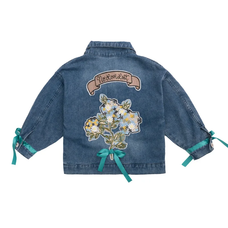 

Girls Denim Jacket Spring Autumn Coat Kids Outerwear Children Denim Jacket Kids Clothes 2019 New