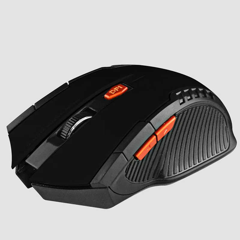 AIFFECT Мини Беспроводная игровая мышь для ПК игровых ноутбуков 2,4 ГГц Беспроводная оптическая мышь эргономичные мыши профессиональные - Цвет: Black Wireless