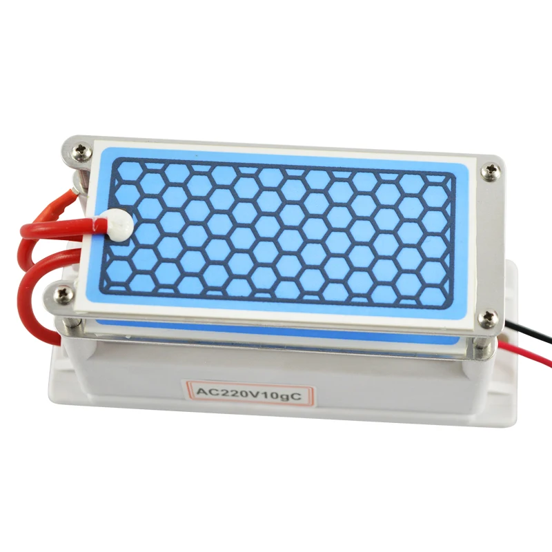 Günstige ATWFS Tragbare Ozon Generator 220 V 110 V 10g Doppel Blatt Keramik Platte Integrierte Ozon Generator Wasser Luft ozonisator