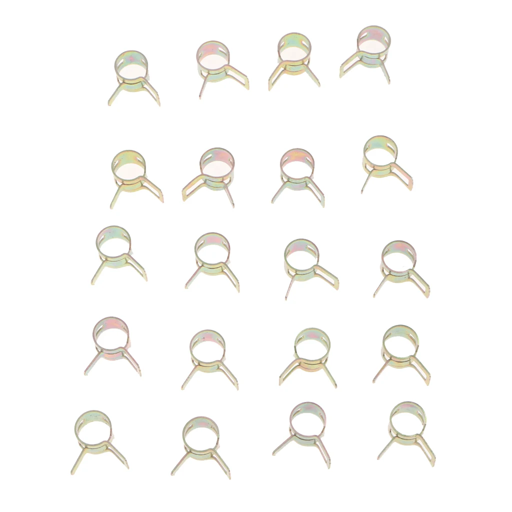 3 meters 1/4 Inch ID Fuel Line + 20pcs 2/5' ID Hose Clamps Motorcycle Fuel Line System for Small Engines Black