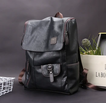 

X-Online hot sale good quality man fashion backpack male leather travel bags men laptop bags