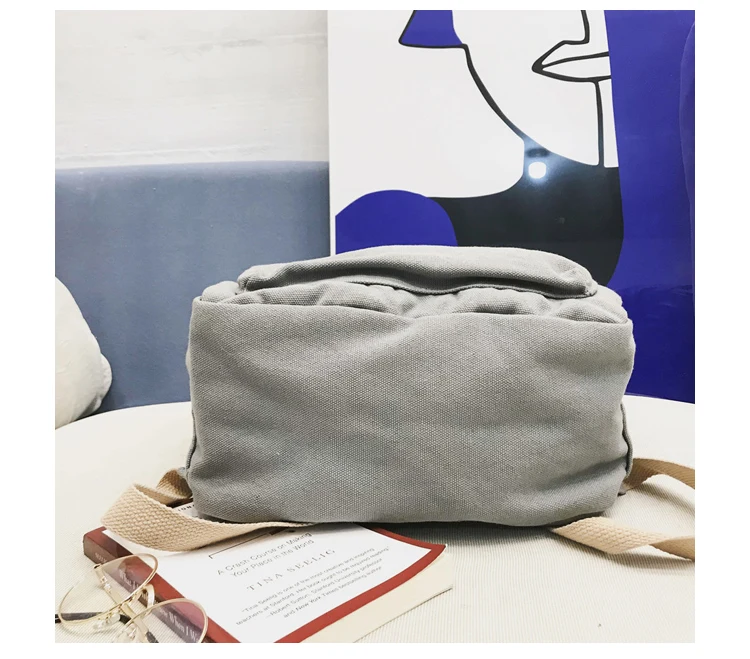 Janespri High Quality Backpack Canvas Women Backpack Solid Mochila Escolar Girls Laptop Backpack School Bags Backpack for teens_35-2_05