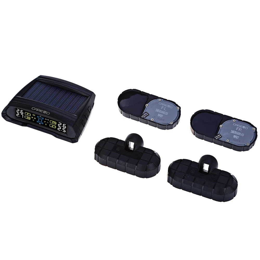 Free Shipping T802 4 External Sensors Pressure Monitoring System Solar Power Car font b TPMS b