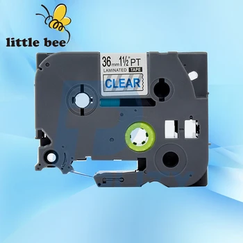 

Free shipping 1pc Compatible brother 36mm TZE tape tz163 tze 163 blue on clear p-touch label printer tape maker