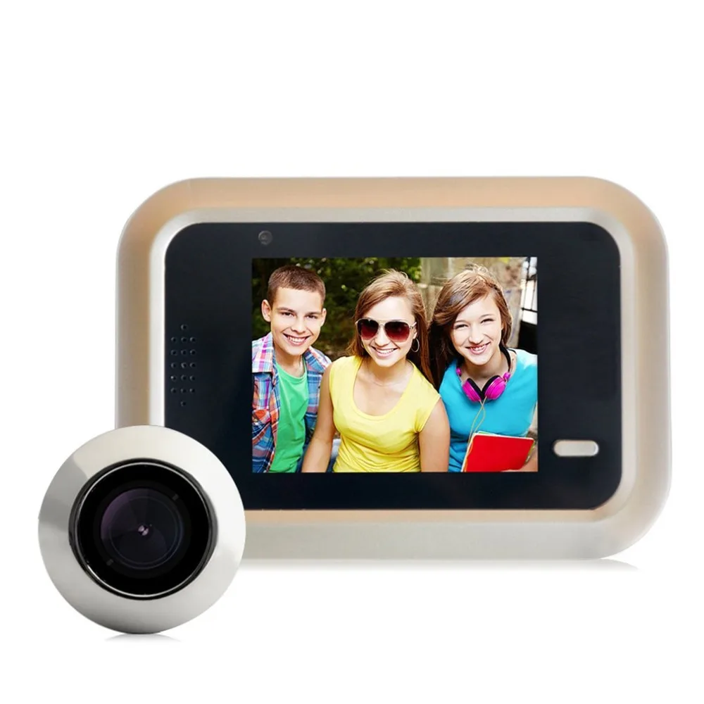 Kopen X8 2.4 inch TFT Kleuren Scherm Thuis Slimme Deurbel Veiligheid Deur Kijkgaatje Elektronische Cat Eye Nachtzicht Video