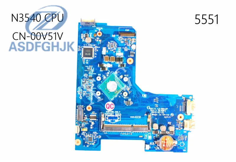 Материнская плата для ноутбука AAL11 LA-B912P Dell Inspiron 5551 материнская CN-00V51V 00V51V W/N3540