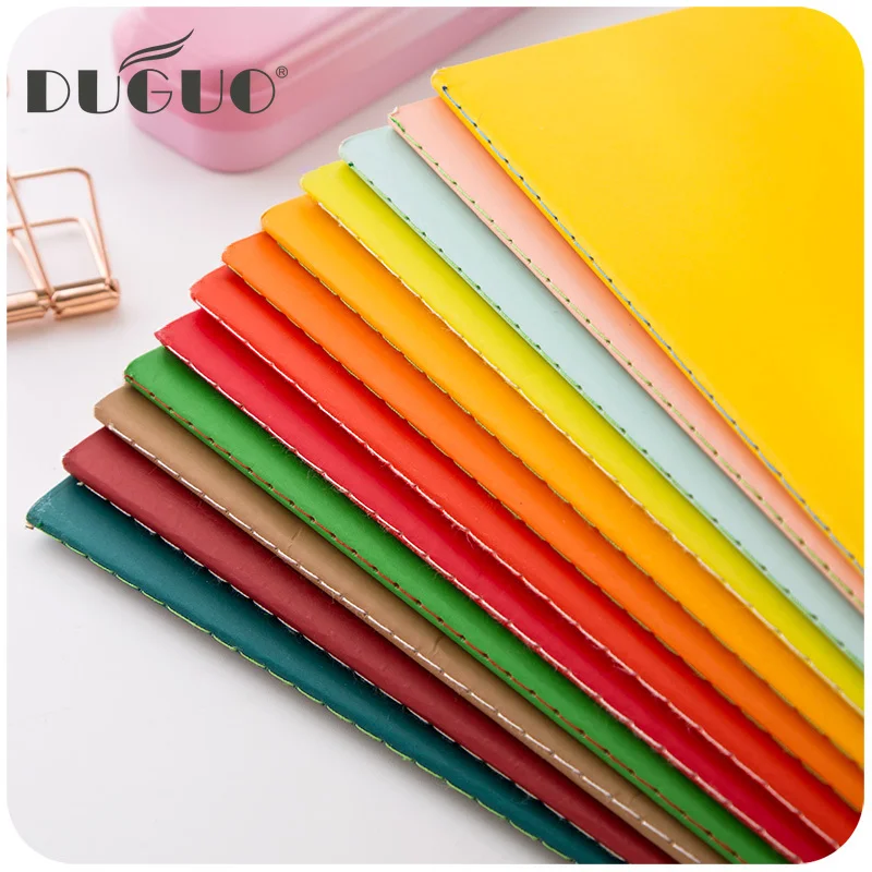 

DUGUO cute stationery Korean simple notebook A5/B5 notebook creative candy color student supplies notes stationery