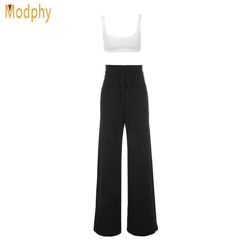 2018 sexy women 2 piece sets tanks pullover full length casual bandage strapless top and pants drop shipping HL335 | Женская одежда