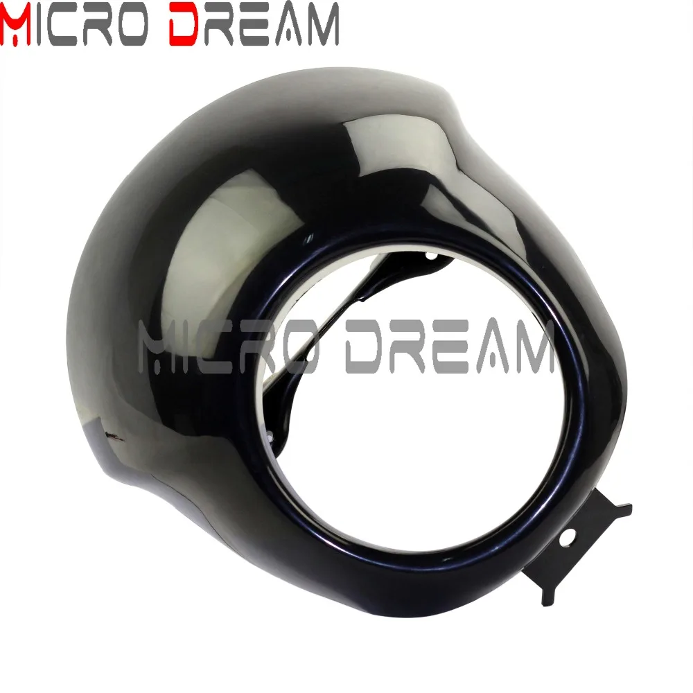 Для мотоцикла 2014 2016 Harley Davidson Street XG500 XG750 глянцевый черный 5 3/4 дюйма фара обтекатель