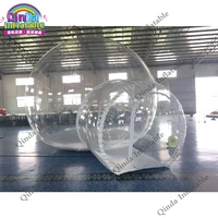 4m Diameter+2m Entrance Inflatable Air Dome Tent, Clear Inflatable Bubble Room Inflatable Bubble Tent For Camping 1