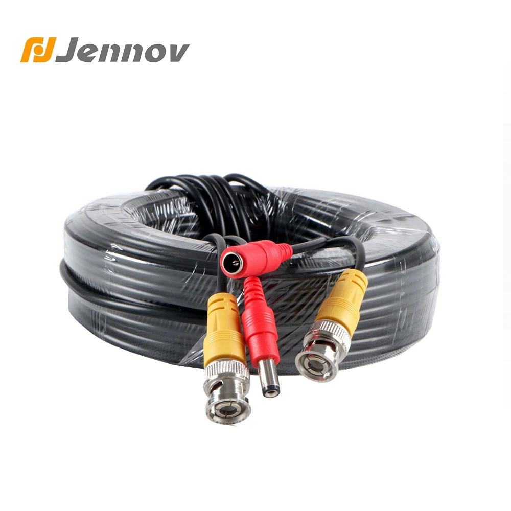 Jennov 30M Meters BNC Video And Adapter Power 12V DC Integrated Cable for Analog 5m 10m 18..3m 20m CCTV DVR Camera System Kit Jennov 30M Meters BNC Video And Adapter Power 12V DC Integrated Cable for Analog 5m 10m 18..3m 20m CCTV DVR Camera System Kit