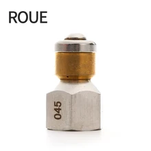 ROUE высокое качество мойка высокого давления аксессуар BSP 1/" на входе 3 сопла шланг Металлическая Насадка вращающаяся канализационная насадка