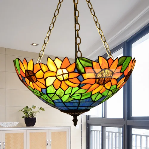 

2G23D 40CM European pastoral Mediterranean light bedroom / living room / den light lighting lamp hanging American country