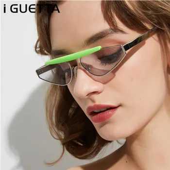 

iGUETTA Fashion Cat Eye Sunglasses Women Brand Designer Retro Cat Eye Sunglass Women Brand Design UV400 Oculos De Sol IYJB555