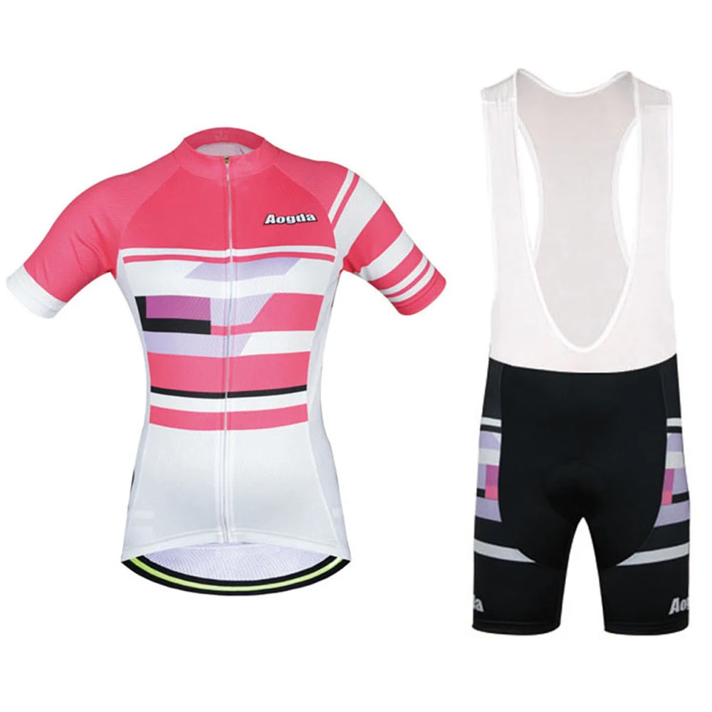 Aogda Brand Cycling Clothing Women Summer Quick Dry Pro ...