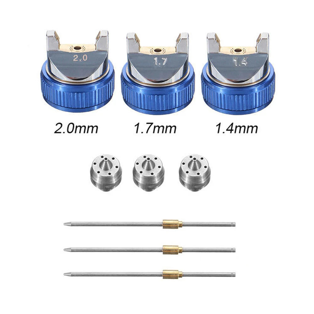 Профессиональный пистолет-распылитель с 3 насадками 1,4 мм 1,7 мм и 2,0 мм краскопульты Аэрограф Для краскопульта