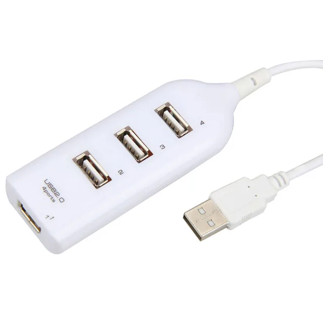 Best Quality High Speed Mini 4 Port USB 2.0 Hub Splitter Converter for Laptop PC Computer Laptop Peripherals Accessories White Best Quality High Speed Mini 4 Port USB 2.0 Hub Splitter Converter for Laptop PC Computer Laptop Peripherals Accessories White