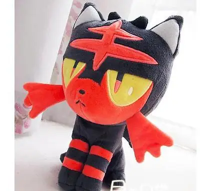Новая японская игрушка Rowlet Litten Popplio 20 см 40 Подлинная кукла sun moon плюшевая в