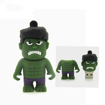

Cartoon Hulk Usb Flash Drive Cute Pen Drive New Arrival Pen Drive Memory Stick U Disk Usb 2.0 64GB 32GB 16G 8GB 4GB Hot Boy Gift