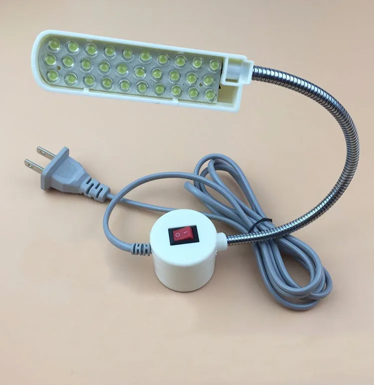 Светодио дный LED рабочее освещение настольная лампа 110 V 220 V 30 светодио дный s промышленных Вышивание машины сильный магнит
