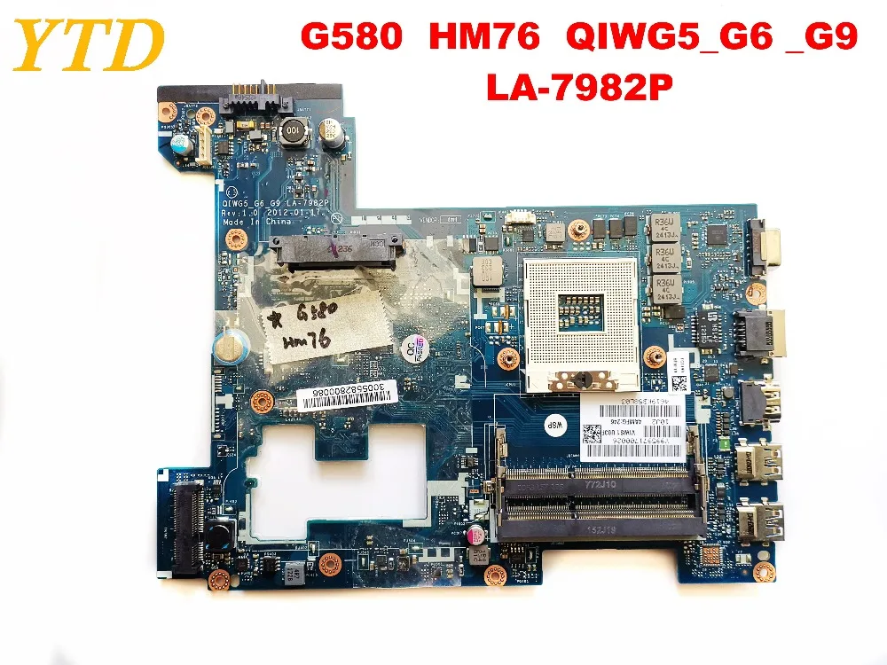 

Original for Lenovo G580 laptop motherboard G580 HM76 QIWG5_G6 _G9 LA-7982P tested good free shipping