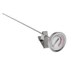 Nova fritadeira de óleo fritadeira batatas fritas asas de frango churrasco grill termômetro 40cm longo sonda