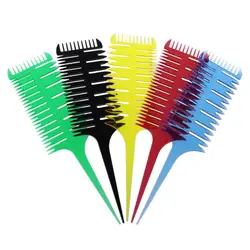 Новый Парикмахерская окрашивания волос стайлинг хвост щетка для волос три стороны ЦИМ зуб расческа гребень для волос парикмахерские
