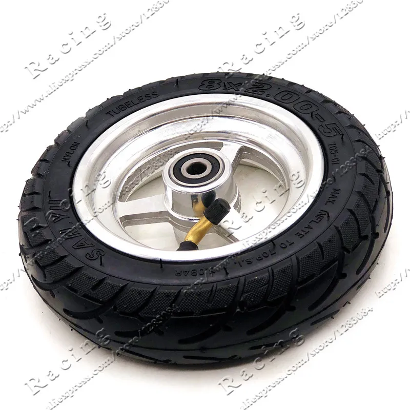 

8x2.00-5 Tubeless Tire Wheel Tyre 8X2.00-5 wheel hub Pocket Bike MINI Bike Electric Wheelchair Wheel Motor