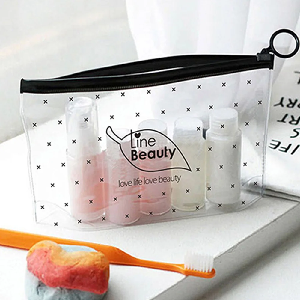 

Travel Cosmetic Bag Women Zipper Make Up Transparent Makeup Case Organizer Storage Pouch Toiletry Beauty Wash Kit Bags