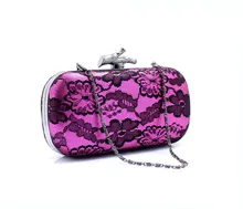 Gute Hohl Neue Spitze Satin Hochwertige Silk Bogen-party Bag Exquisite Tag Erfasst SMYCWL-A0027